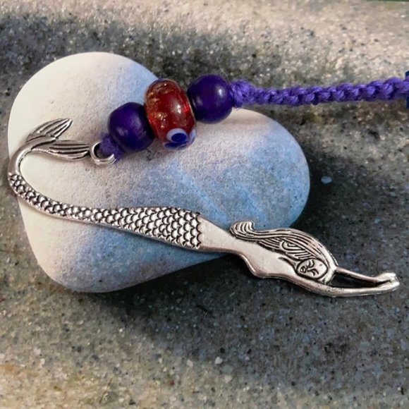 Mermaid 🧜♀️ macrame bookmarks handmade - Picture 1 of 13